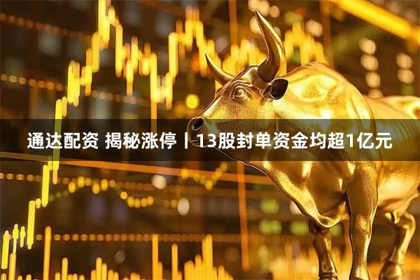 通达配资 揭秘涨停丨13股封单资金均超1亿元